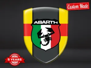 Fiat Abarth Logo Tous Véhicules Pro Max Résistants Stylé Design